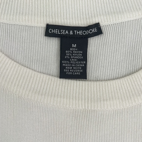 Chelsea & Theodore Boho Lace Tassel Flare Sleeve Top - Picture 4 of 5